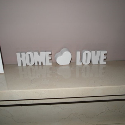 Zdjęcie Napis LOVE serce HOME ceramiczny do postawienia