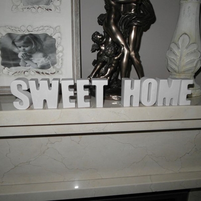 Zdjęcie SWEET HOME napis do postawienia Vintage BIAŁY