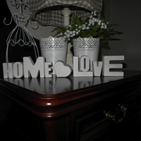 Napis LOVE serce HOME ceramiczny do postawienia