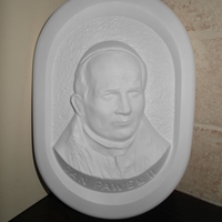 Papież Jan Paweł II Ojciec Święty Płaskorzeźba
